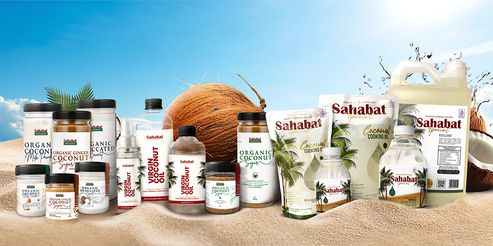 Sahabat Coconut Oil retail products